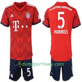 Koszulka Bayern Monachium Hummels 5 Dziecięcy Domowe Koszulki Piłkarskie 2018-2019 Krótki Rękaw